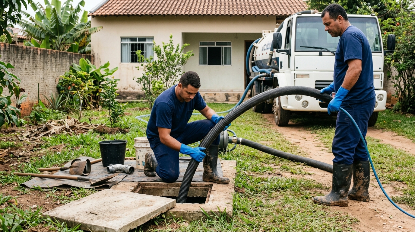 Sucção de Fossa no Planalto, Cuiabá‑MT